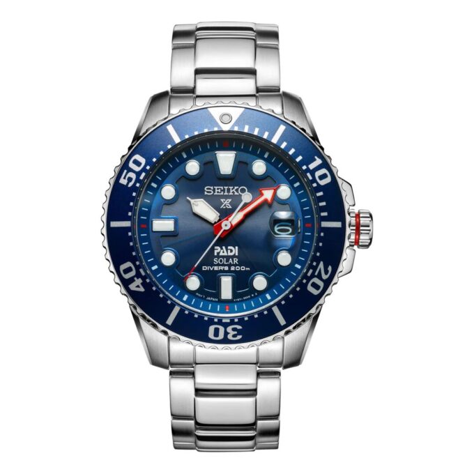 200m Casual Blue PADI Crossover Warrior Solar Energy Watch