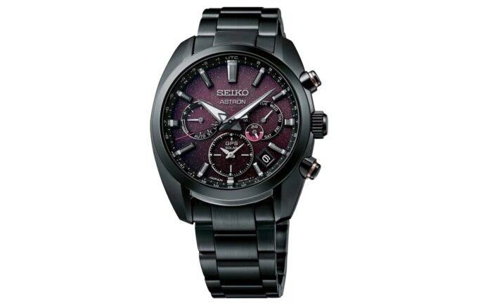 ASTRON Astron GPS Solar Dual-Time 42.7mm Limited edition Black/Purple