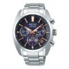 Astron GPS Solar Energy Watch Blue Silver