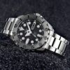 Automatic Mechanical Water Ghost Waterproof Sports For Men Black Plate Steel Belt Black