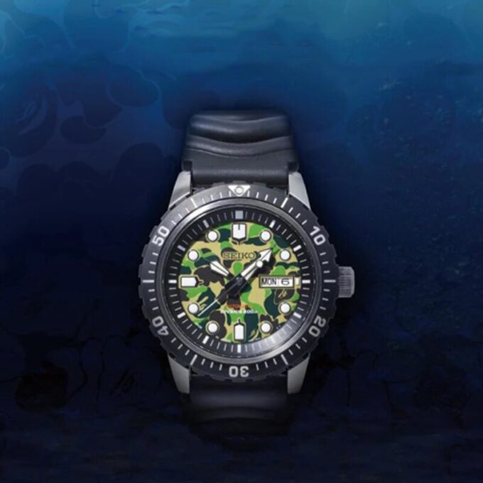 BAPE X SEIKO MECHANICAL DIVERS WATCH Crossover