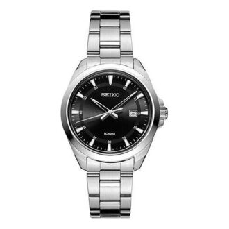 Black Steel strip Business Casual waterproof Watch