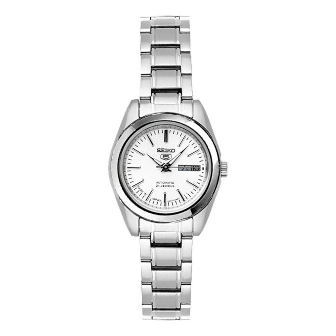 Calendar waterproof Business 5 Automatic Mechanical Watch White