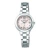 Lukia Series Solor Wave Minimalistic Small Watch Pink Steel strip
