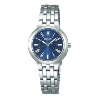 Minimalistic Temperament Mechanical Watch Blue Dial Silver Steel Strip