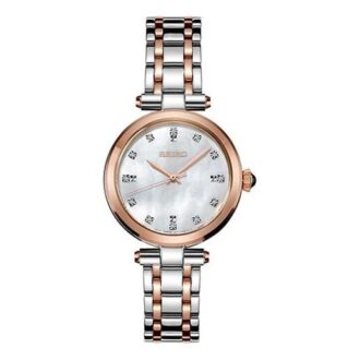 New Fashion Studded Rose Gold 50m Waterproof Quartz Watch