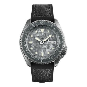 No. 5 Series Retro Automatic Mechanical waterproof Watch Gray Black