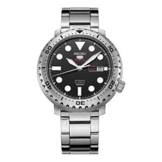 No. 5 Small Steel strip Automatic Mechanical Watch Black