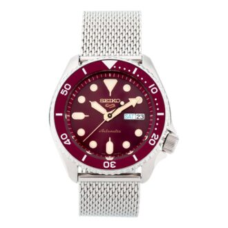 No. 5 Sports Mechanical Watch Wine Red