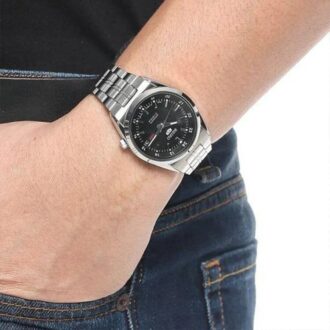 No. 5 Sports Steel strip Mechanical Watch Black