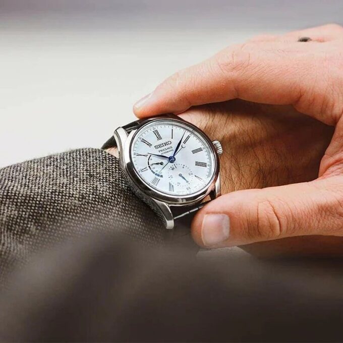 Presage Series Enamel Automatic Mechanical Casual Business Watch