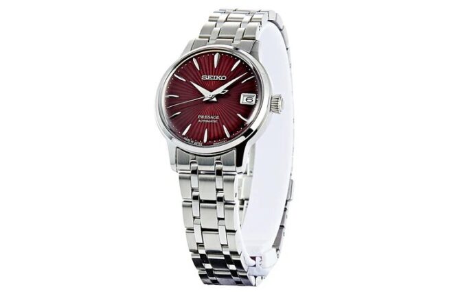 PRESAGE Series Mechanical Silver/Red
