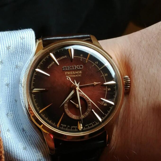 Presage Suit Mechanical Brown