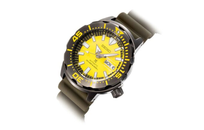 prospex Casual Yellow Monster Monster 200m Mechanical Watch