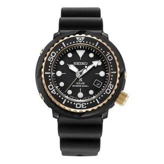 Prospex Series Solar Energy Small 200 Meter waterproof Sports Watch Black Gold