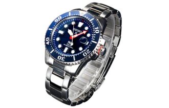 SEIKO X PADI Eco Drive Silver/Blue