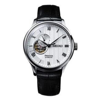 Watch PRESAGE Series Japan White Dial Belt Business 4R Movement Automatic / Mechanical Watch